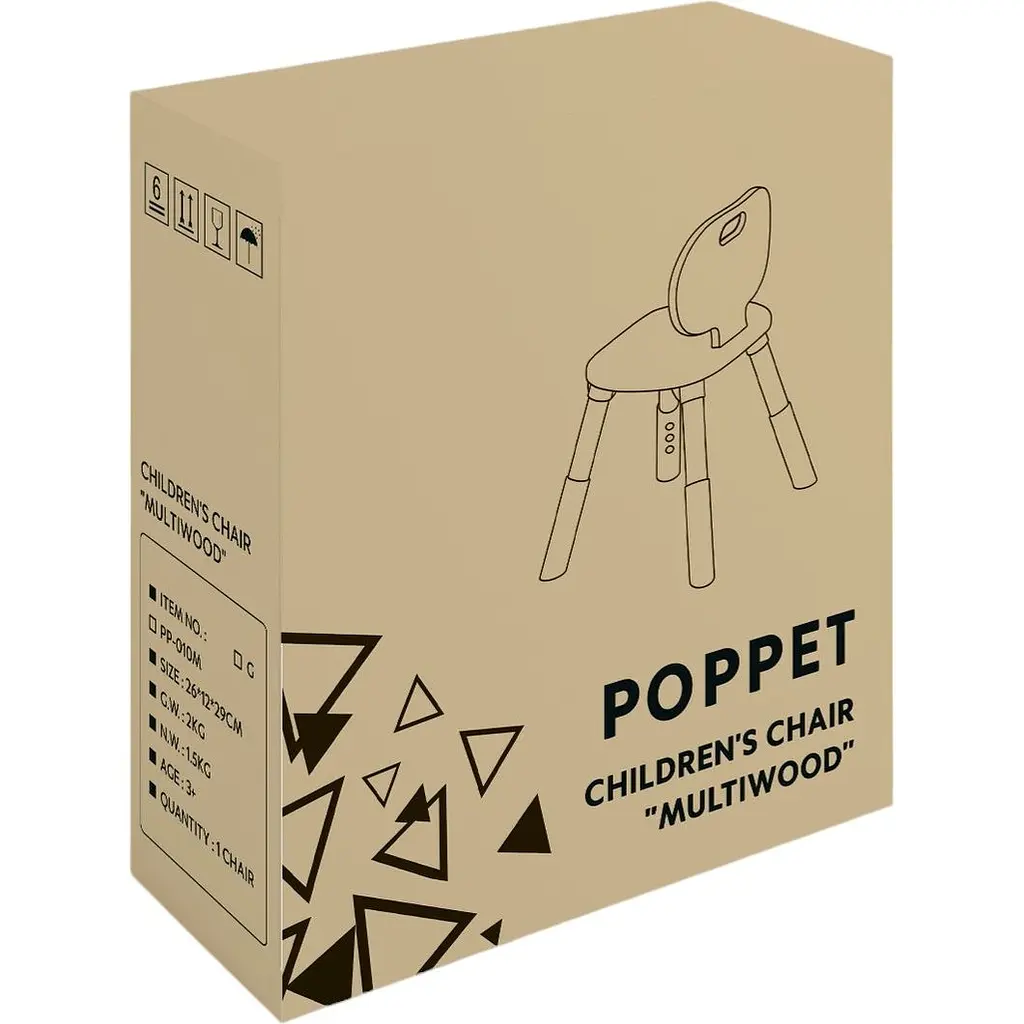 Стілець дитячий Poppet Multiwood білий (PP-010M) - фото 2