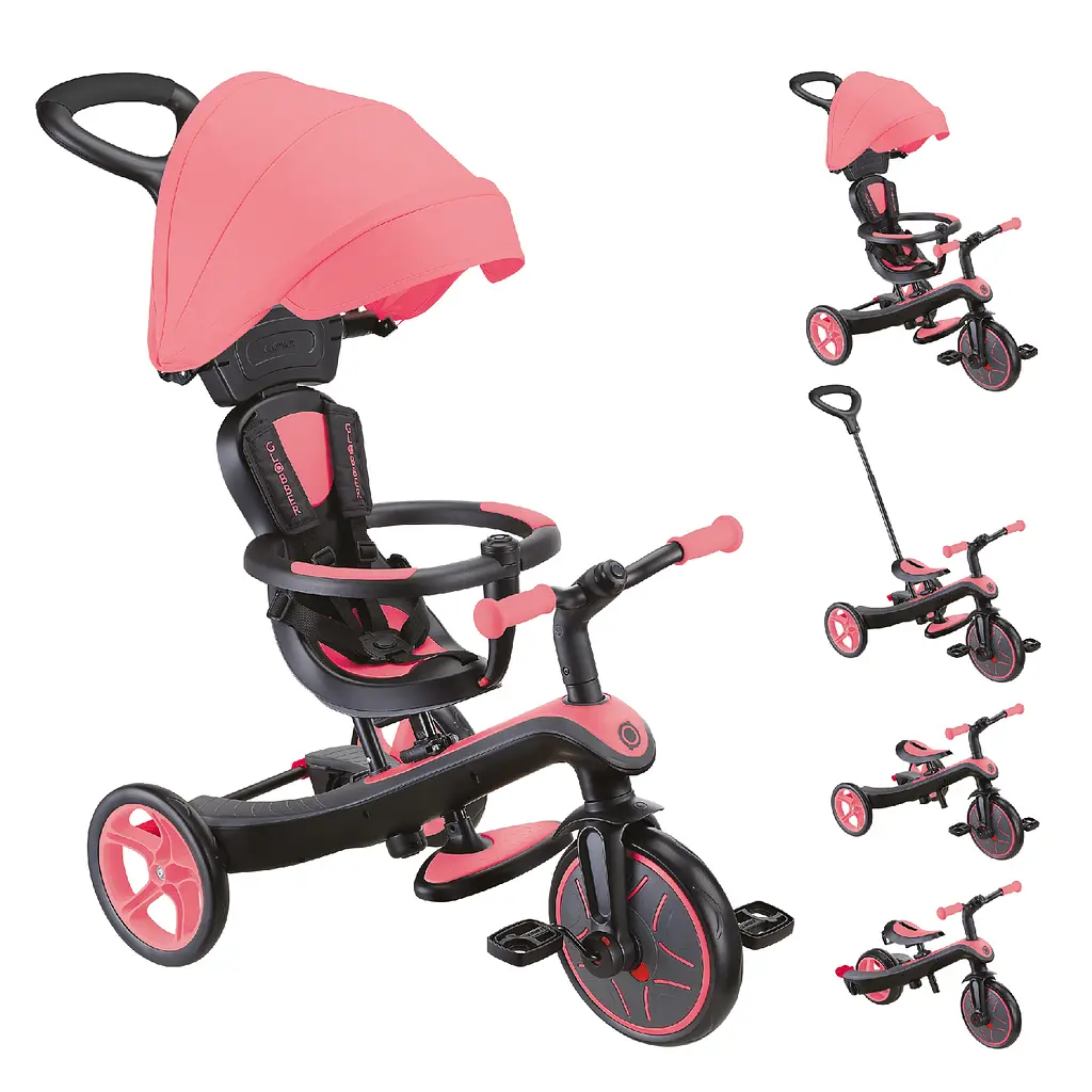 Велосипед дитячий Globber Explorer Trike 4 в 1 рожевий (634-110) - фото 3