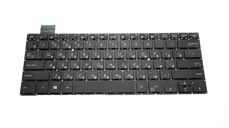 Клавіатура для ноутбука ASUS (X407 series) rus, black, без фрейма - фото 2