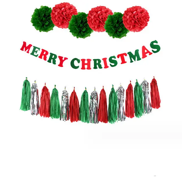 Новорічні гірлянди Merry Christmas різнобарвні