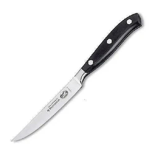 Кухонний ніж Victorinox Grand Maitre Steak лезо 12см з чорн. ручкою у подар.упак. - фото 2