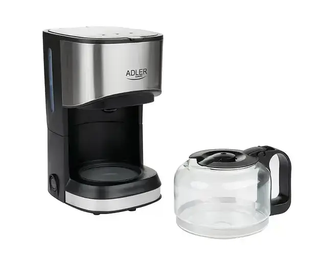 Кофеварка капельная кофемашина Adler AD 4407 подогревающая платформа стильная Польша 0.7 л 550 Вт - фото 3