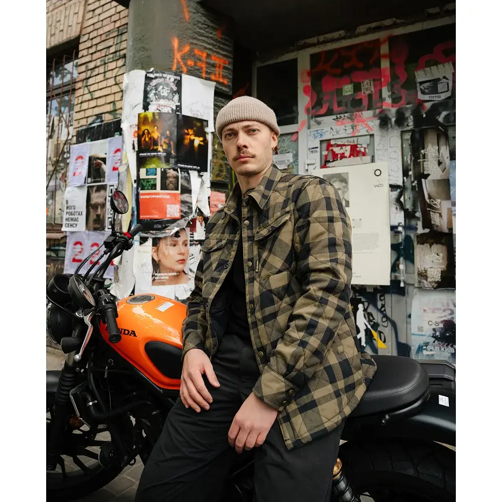 Куртка Frontier Tartan M Khaki - фото 7