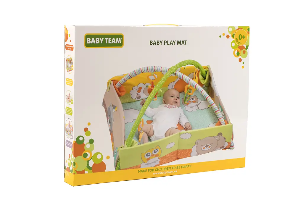 Розвиваючий килимок Baby Team, з дугами та бортиками (8566) - фото 7