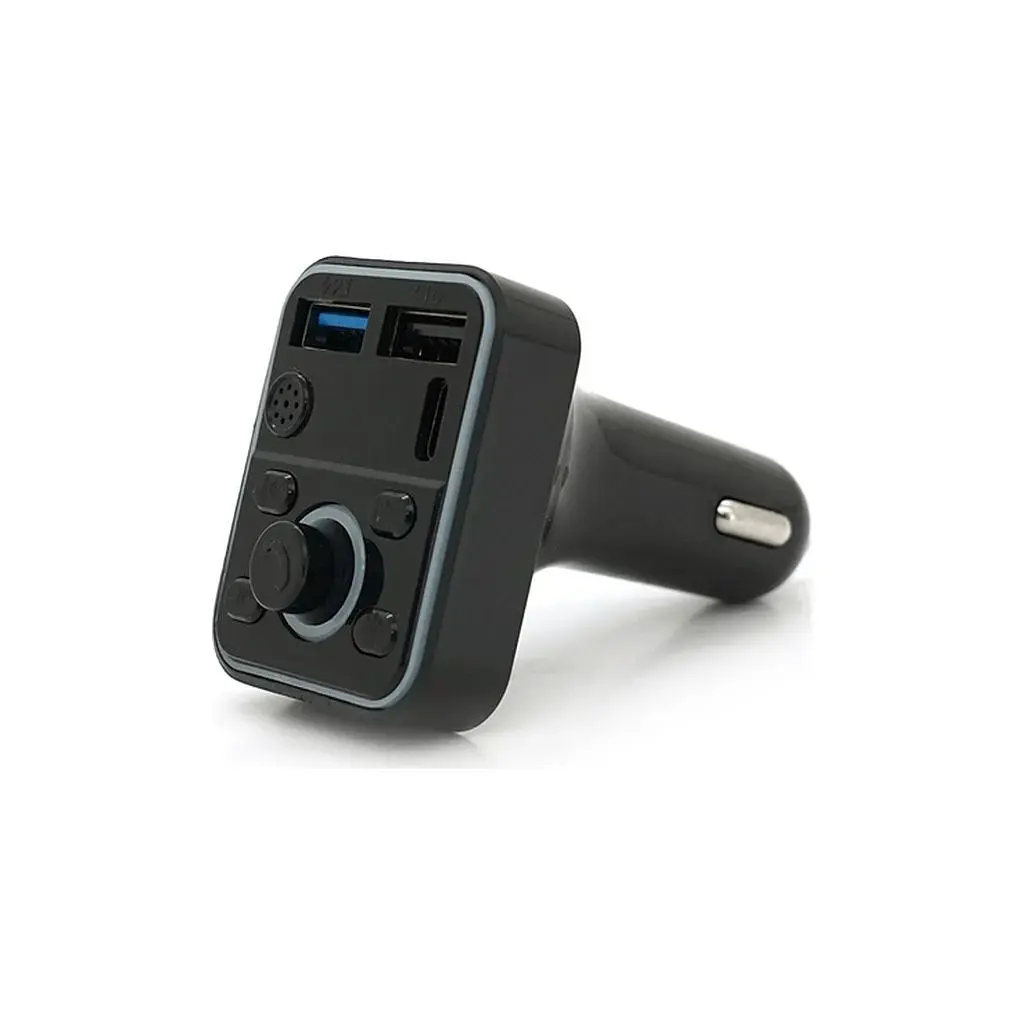 FM модулятор Voltronic D1, підсвітка 7 кольорів, 1.5-3.1A, USB, TF (FM-D1-7Col) - фото 2