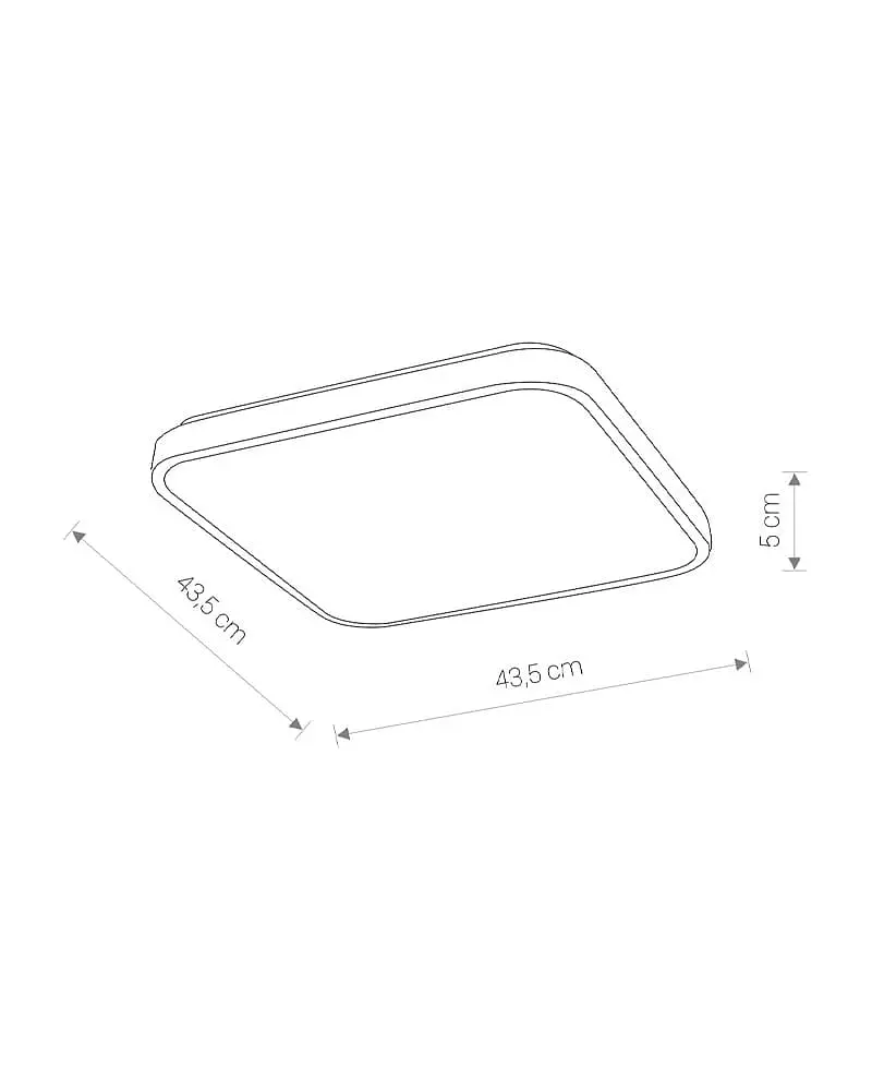 Світильник стельовий Nowodvorski 10992 Agnes Square LED Pro 1x32W 4000K 3100Lm IP44 білий - фото 7