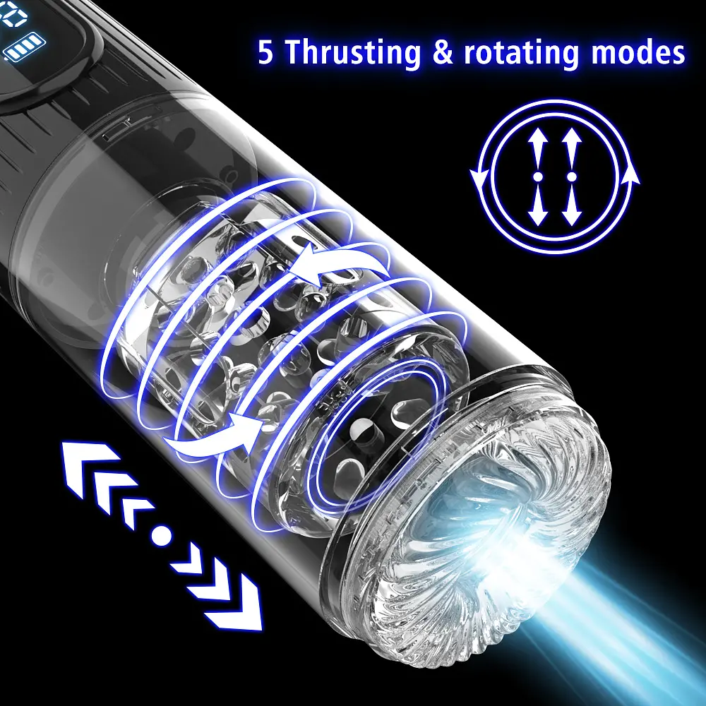 Мастурбатор Erospace Men’s Play Automatic Thrusting Masturbator B2 - фото 8