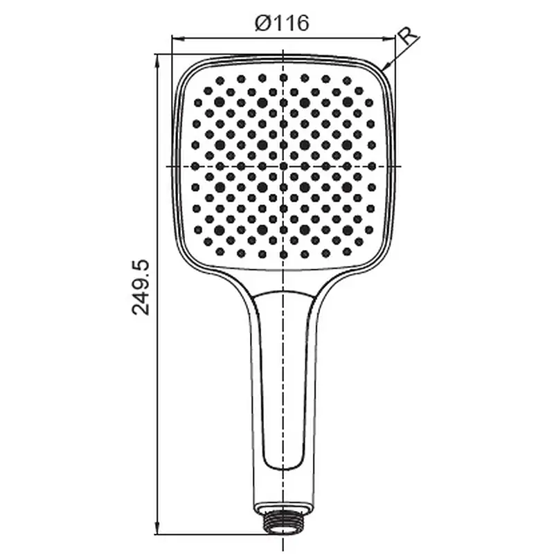 Ручний душ Koer 3 режими KP-0402-01 KR4983, Хром - фото 2