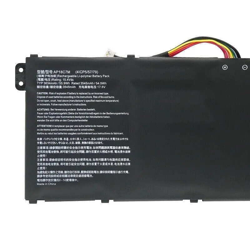 Акумулятор для ноутбука Acer Swift 5 SF514-54T SF514-55 SF313-52G SF313-53G Spin SP513-54N (AP18C7M 15.4V 55.9Wh) - фото 3