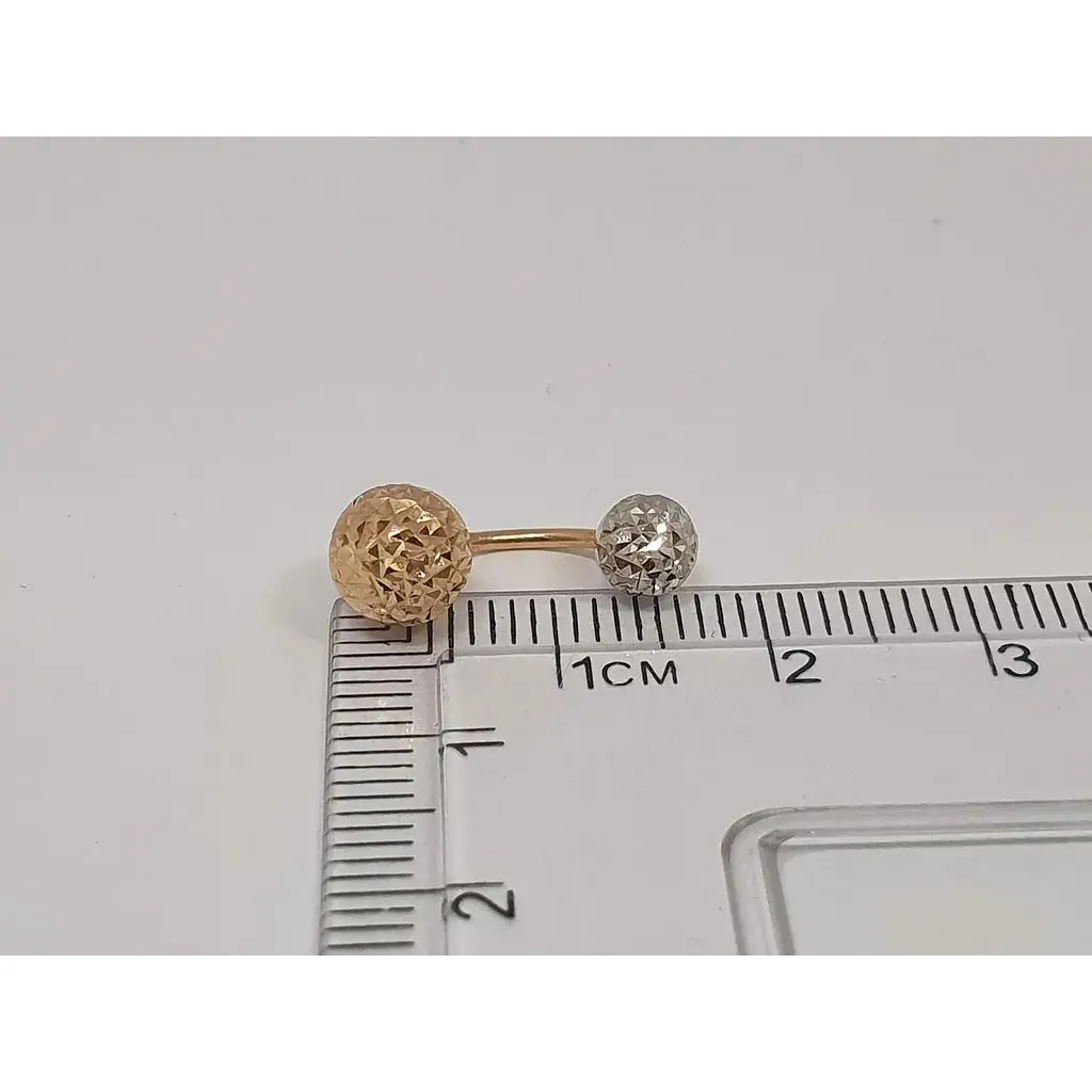 Золотая серьга-пирсинг Favoritum. 320129_7_А_БК - фото 3