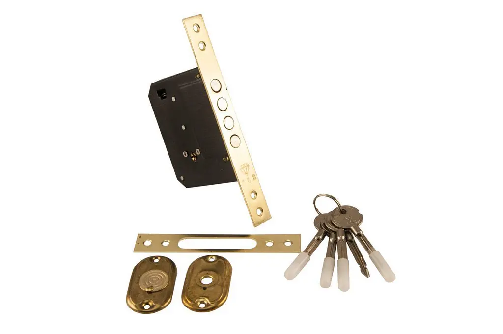 Замок дверний врізний сувальдний FZB 189-4MF PB - фото 2