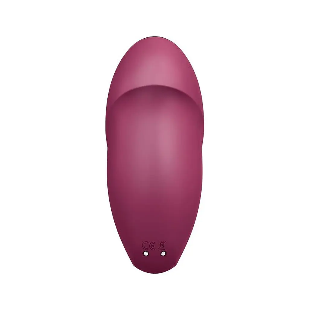 Вибратор для клитора Satisfyer Tap & Climax 1 11 см бордовый - фото 5