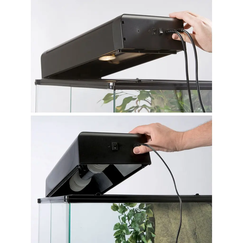Светильник Exo Terra Compact Top для террариума, E27, 30x9x15 см - фото 3