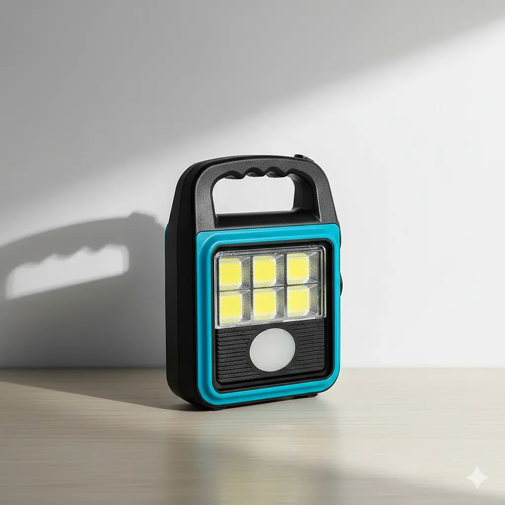 Ліхтар-прожектор Solar LED light HS-8020 60 Вт USB із сонячною панеллю, павербанком, IP65 - фото 3
