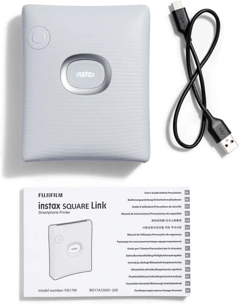 Фотопринтер Fujifilm Instax Square Link Ash White - фото 7
