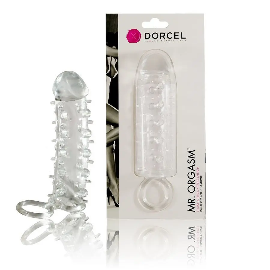 Насадка на член Dorcel Mr. Orgasm з кільцем для мошонки, ультрастимулюючий рельєф Dorcel MD0609 90245
