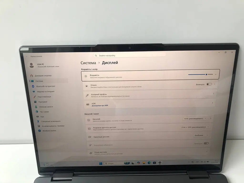 Ноутбук Lenovo Yoga 7 14IAL7 (i5-1235U / 8GB / SSD 256GB / 2240x1400 IPS Touch) б/в - фото 6
