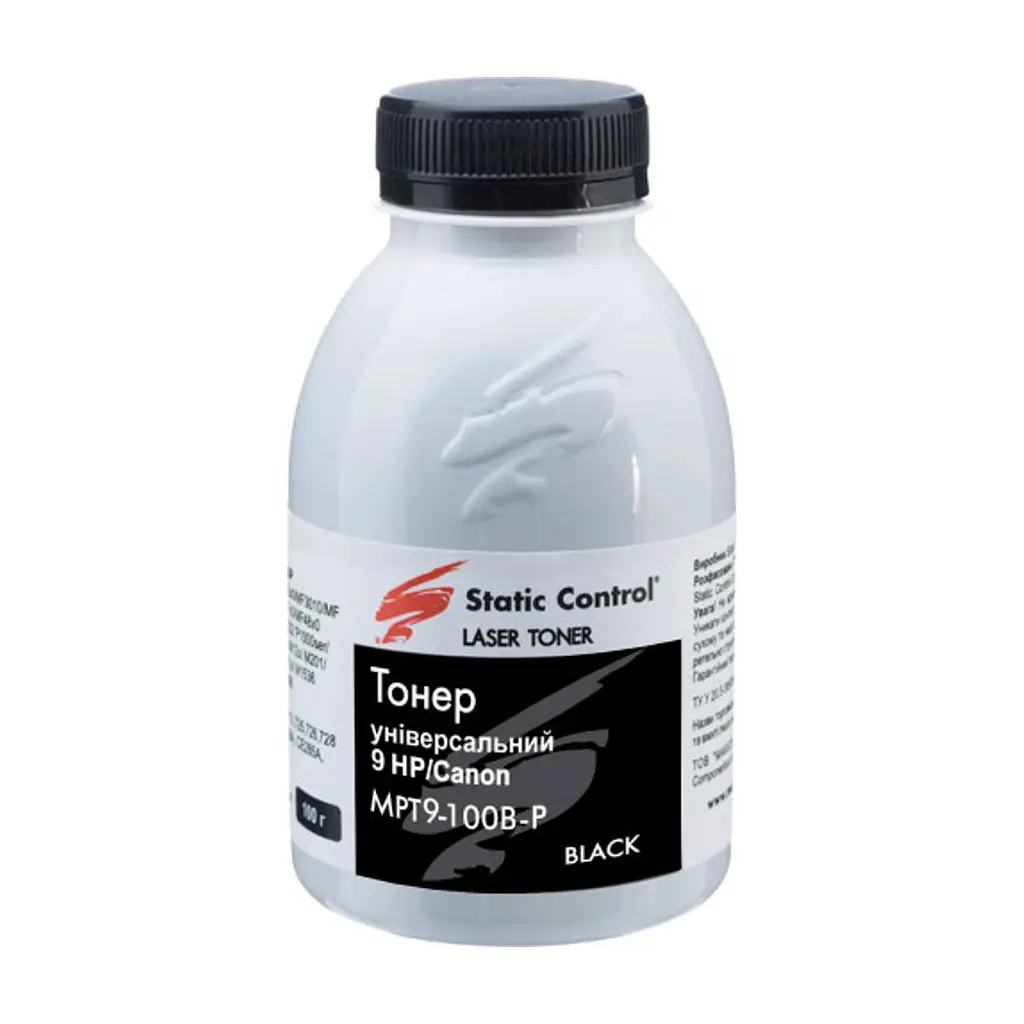 Тонер HP/Canon MPT9 Universal 1010/1012, 100г фасовка Static Control (MPT9-100B-P)