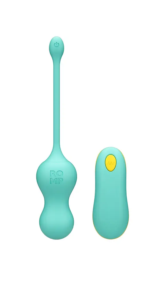 Віброяйце для точки G з пультом керування Romp Cello Light Teal, водонепроникне - фото 2
