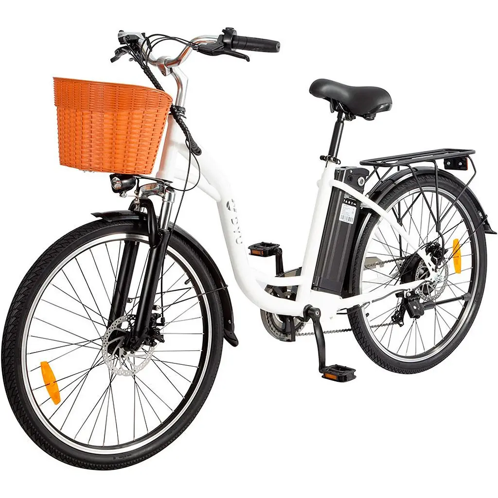 Электровелосипед DYU C6 White [86475] - фото 3