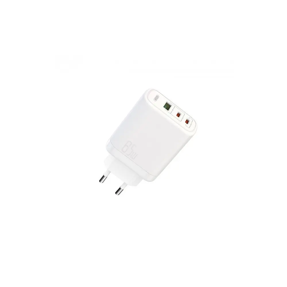Зарядное устройство 65 W 3 порта USB XO CE04 - фото 2
