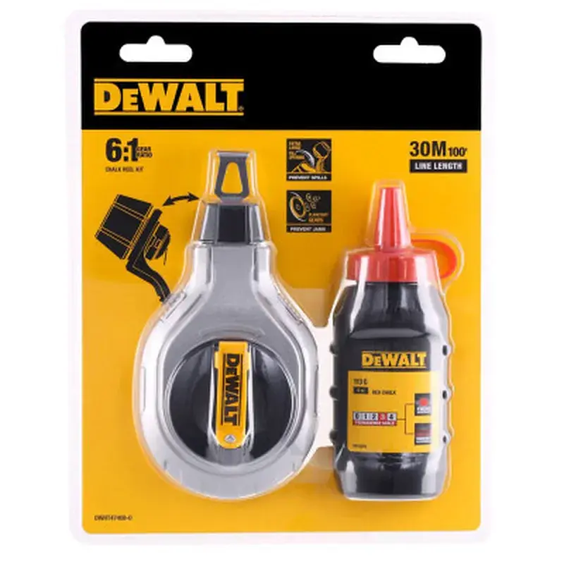 Шнур розміточний DeWALT 30м, в комплекті крейдяний порошок. (DWHT47408-0) - фото 2