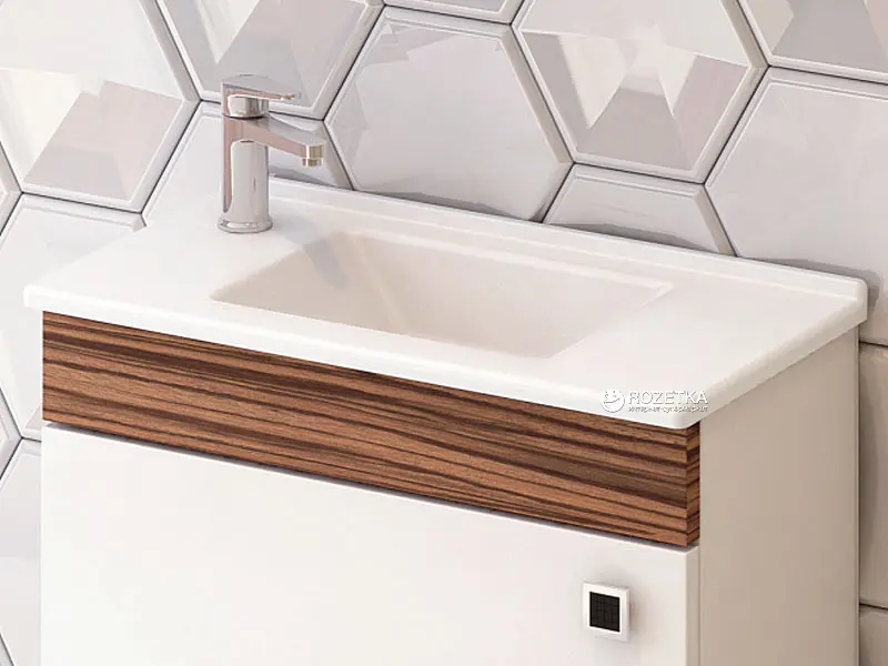 Раковина Idevit Merkur 26x50 0201-3507 лівий, Білий - фото 3