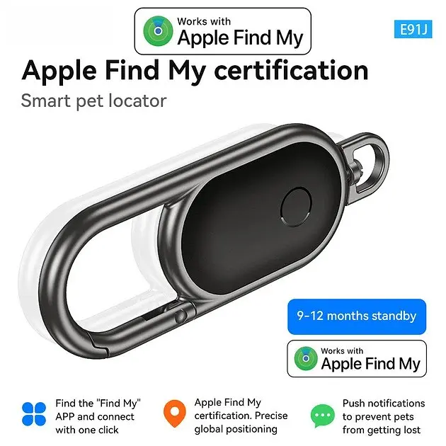 Пошуковий трекер брелок Hoco E91J Tiger smart anti-lost (Keychain) чорний - фото 8
