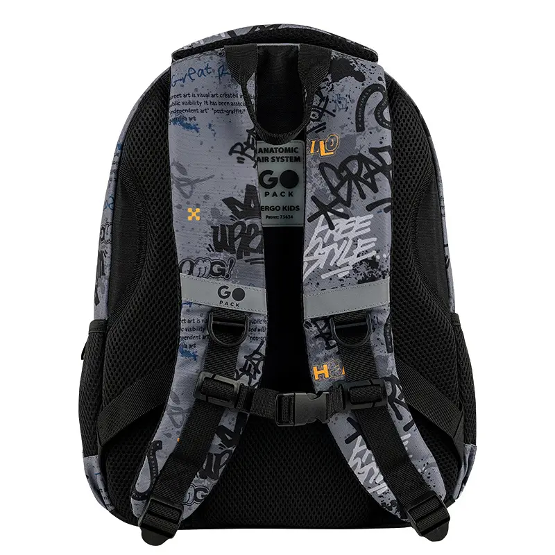 Рюкзак GoPack Education 175M-5 Free Style Сіро-чорний (GO26-175M-5) - фото 6
