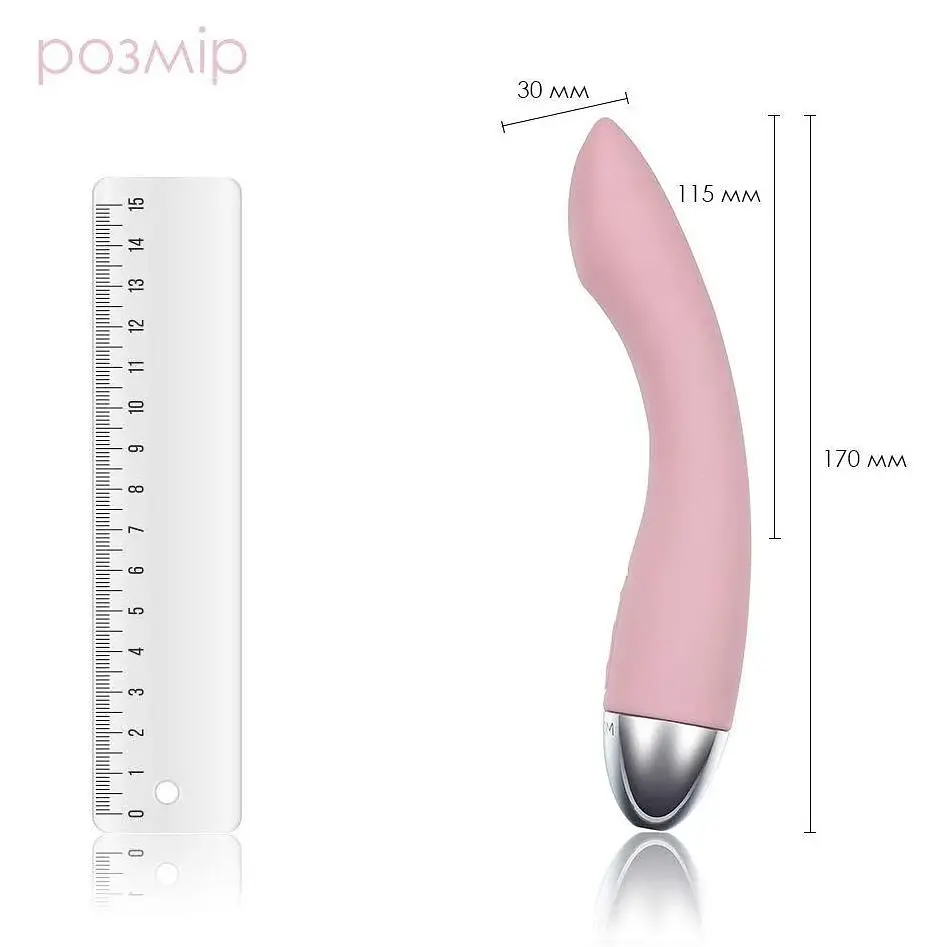Вібратор для точки G Svakom Amy Pale Pink з інтелектуальним режимом та шовковистим покриттям - фото 3