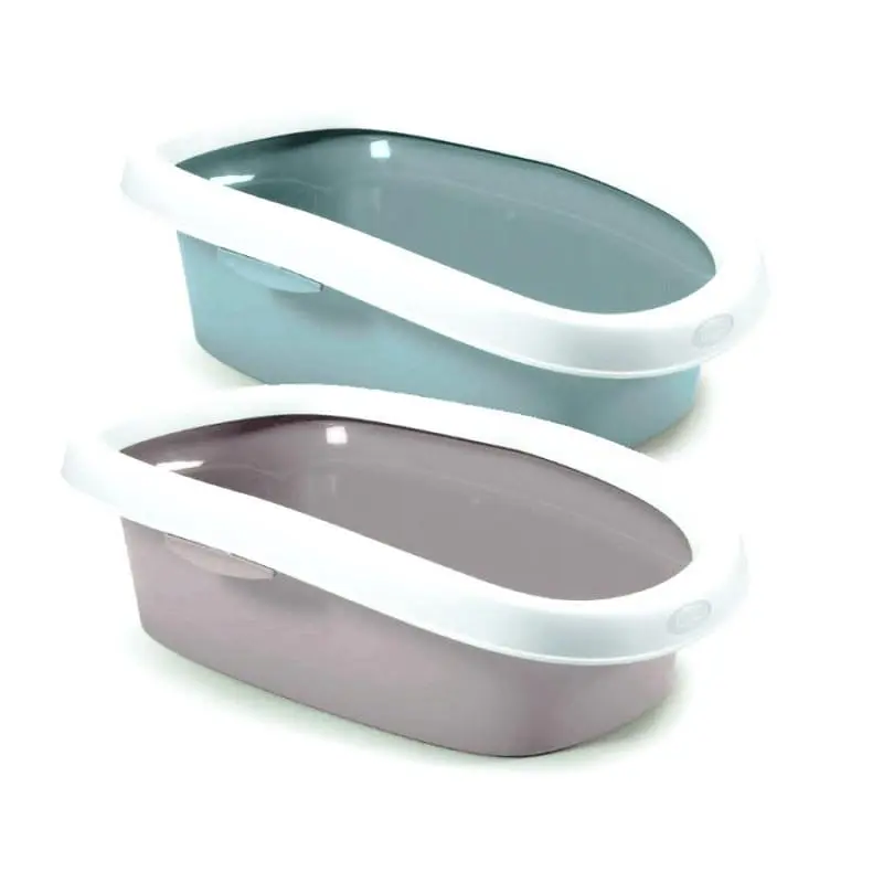 Stefanplast Sprint 20 - Туалет для котов с высокими бортами.39x58x17 см стальной-синий - фото 2