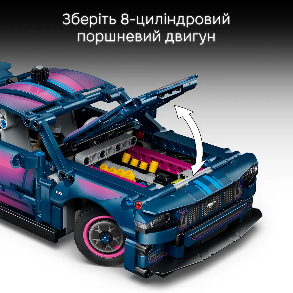 Конструктор LEGO Technic Тюнінг-гараж з автомобілем Ford Mustang GT 973 ел. (42236) - фото 13
