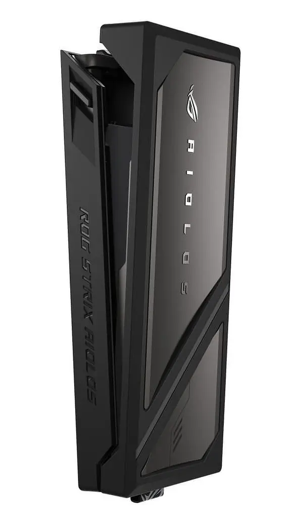 Портативний корпус ASUS для SSD ROG STRIX AIOLOS PCIe NVMe M.2 2230/2242/2260/2280 USB Type-C 3.2 Gen 2x2 ARGB чорний - фото 8