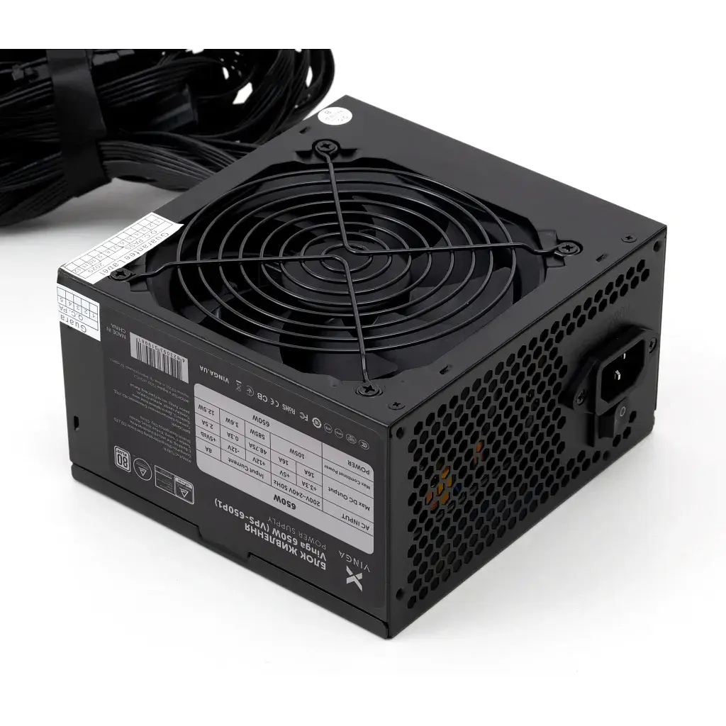 Блок живлення Vinga 650W ОЕМ (VPS-650P1) - фото 5