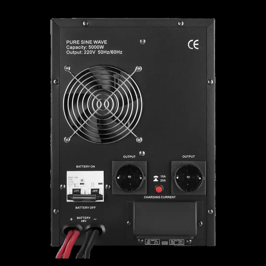 ДБЖ з правильною синусоїдою LogicPower 48 вольтів LPY-B-PSW-7000VA+ 5000 Вт 10A / 20A - фото 4