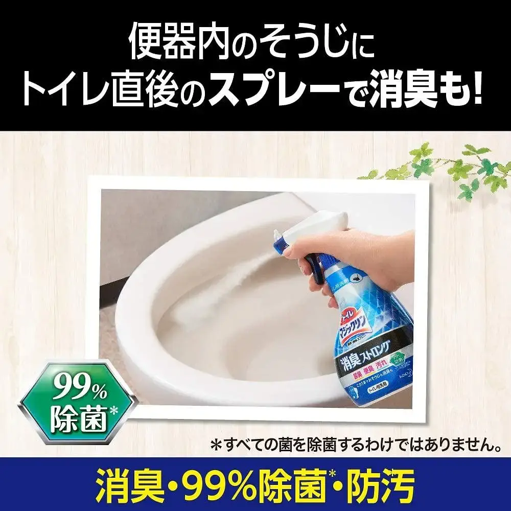 Японський спрей для чищення туалету Kao Toilet Magiclean, трав'яний аромат, поповнення 350 мл - фото 3