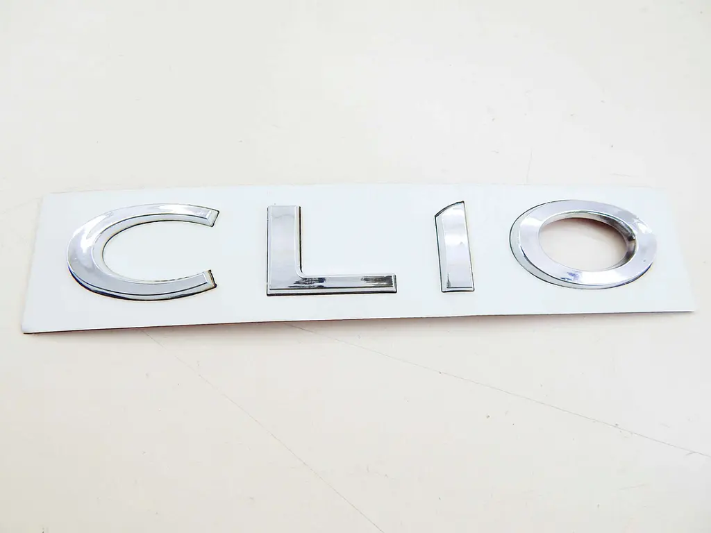 Емблема напис CLIO (напис ВИСОКИЙ) Хром 192х32 мм на скотчі ПХ 172.93 - фото 4