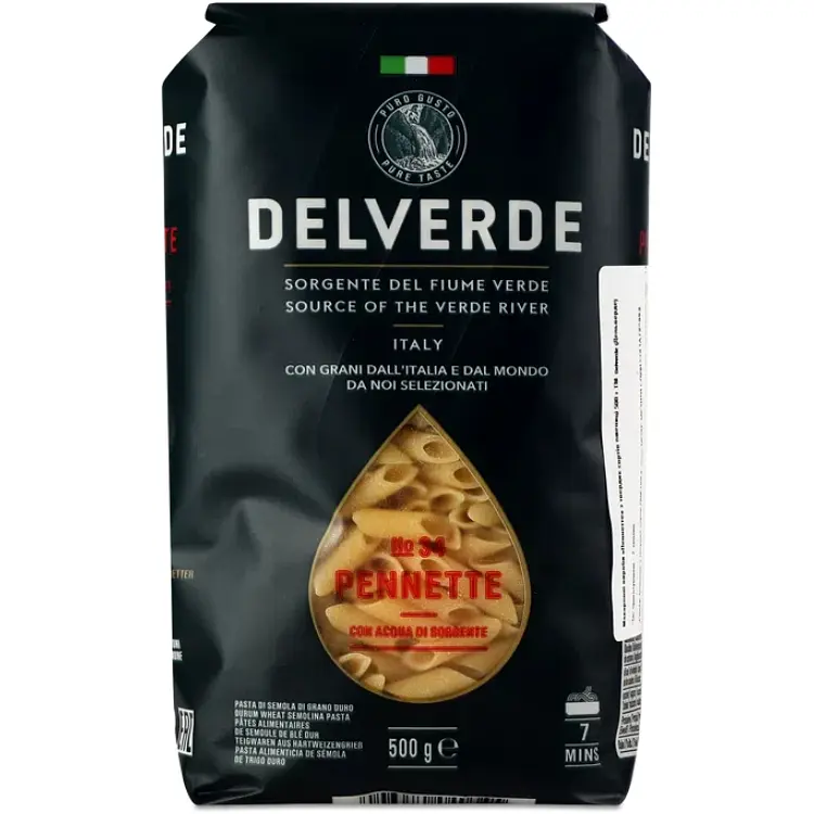 Макарони Delverde Pennette №34, 500 г