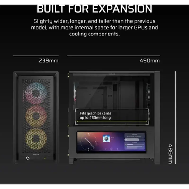 Корпус для ПК Corsair FRAME 4000D LCD RS Performance (CC-9011326-WW) - фото 5