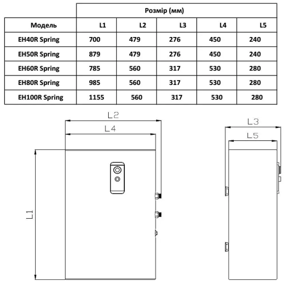 Бойлер електричний накопичувальний Willer EH50R Spring - фото 8