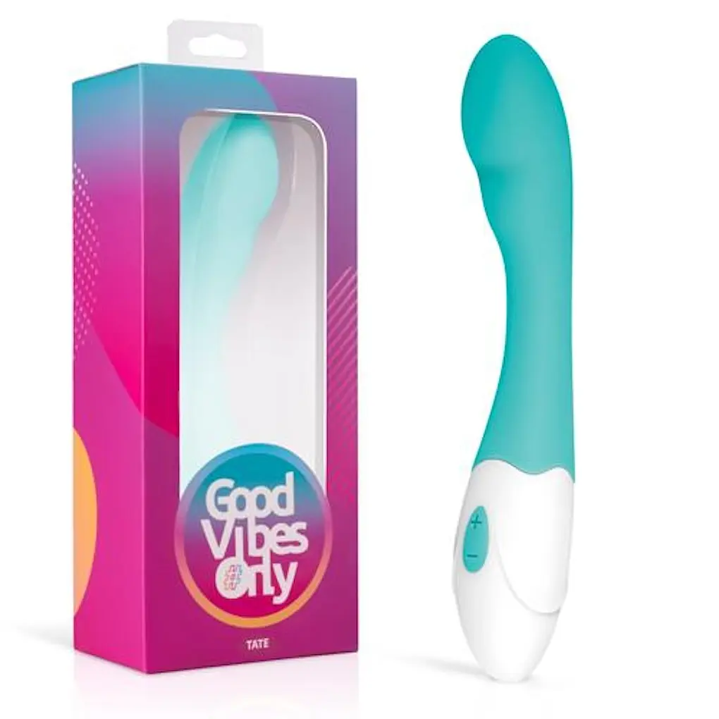 Вібратор EasyToys Good Vibes Only Tate 20 см бірюзовий - фото 6