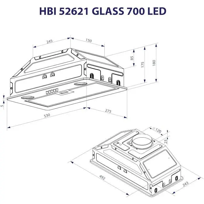 Витяжка Minola HBI 52621 WH Glass 700 LED - фото 9