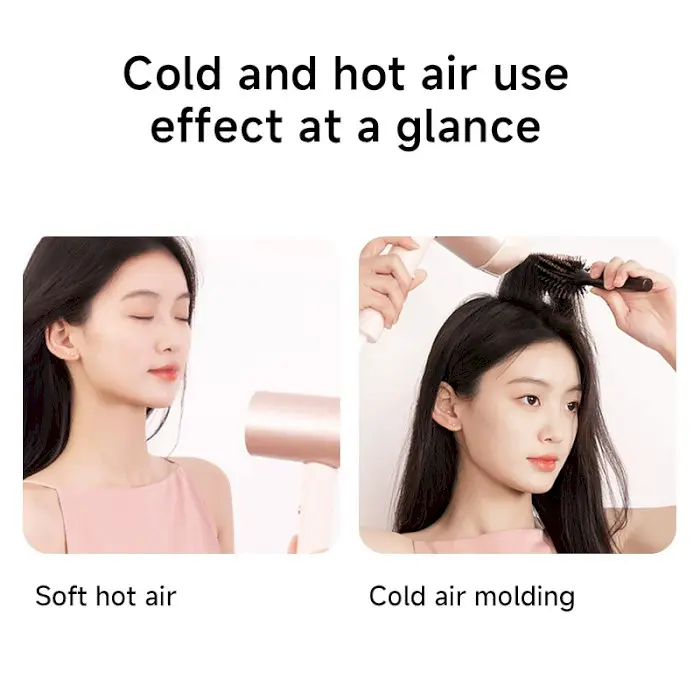 Фен Xiaomi Doco negative ion hair dryer soft and fast dry hair care Small Milk (Китайська вилка) - фото 9