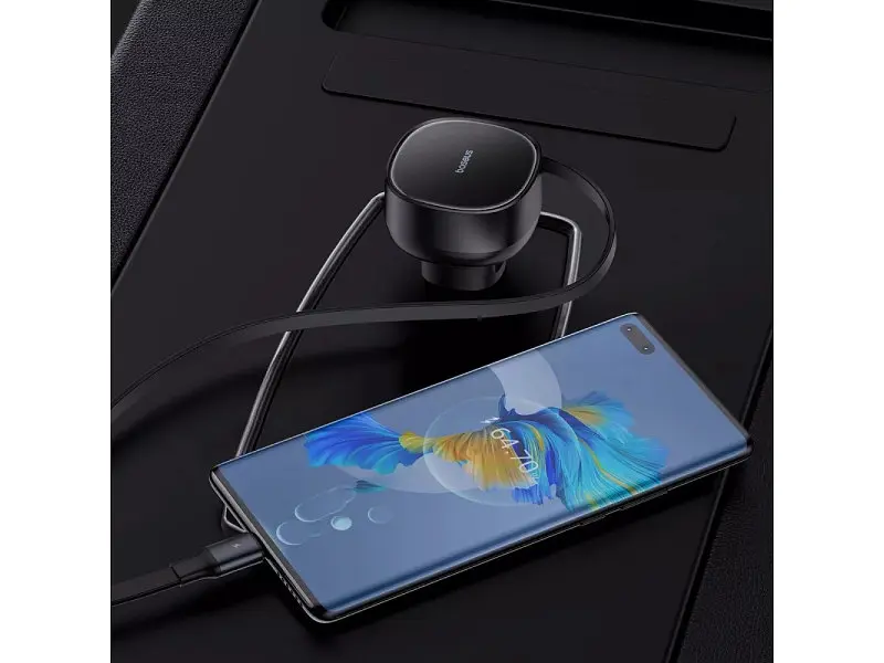 Автомобільний зарядний пристрій BASEUS Enjoyment Pro U Black (C00057800111-00) - фото 9