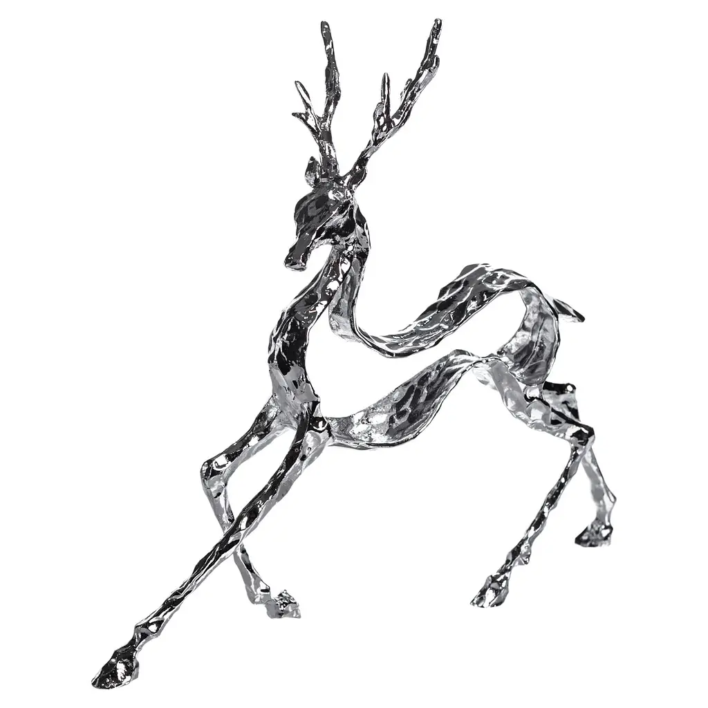 Декоративна фігурка Yiwu Reindeer 30х8х29 см металева статуетка колекційна для дому декор на камін HP-7-9 - фото 4