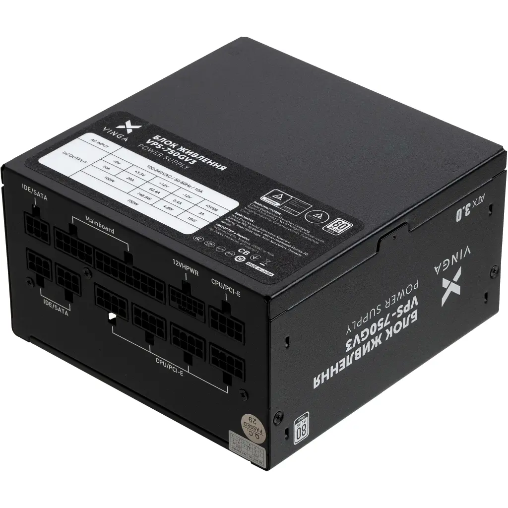 Блок питания Vinga 750W (VPS-750GV3) - фото 5