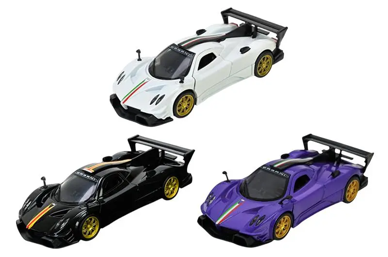 Іграшкова гоночна машинка Pagani Zonda Revolucion Автопром металева 10007, в коробці 16,5x7x8 см - фото 2