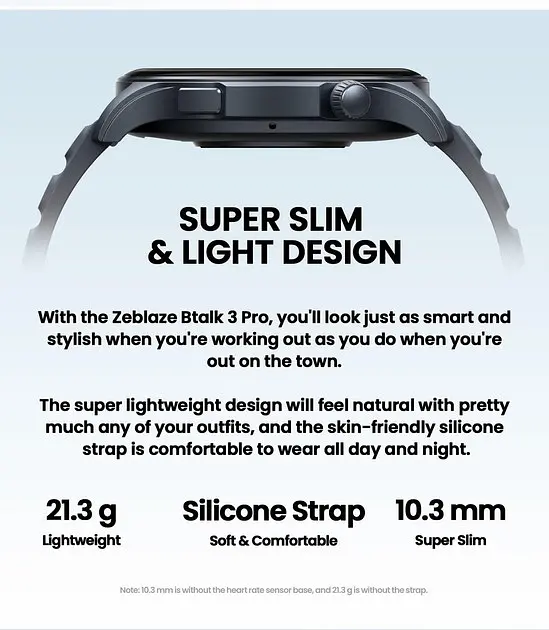 Смарт-часы Zeblaze Btalk 3 Pro blue - фото 3