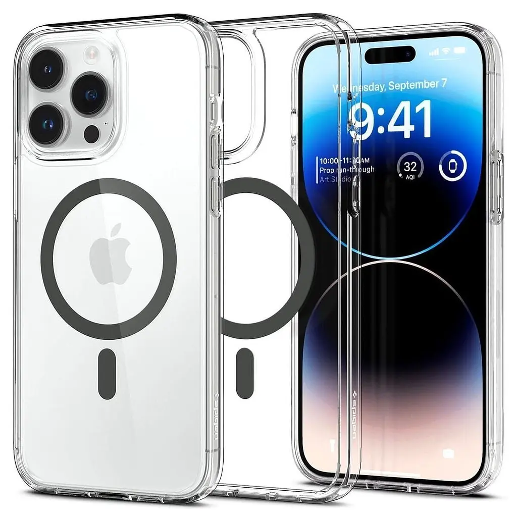 Чохол Spigen Ultra Hybrid with MagFit для Apple iPhone 14 Pro (ACS04970) Graphite