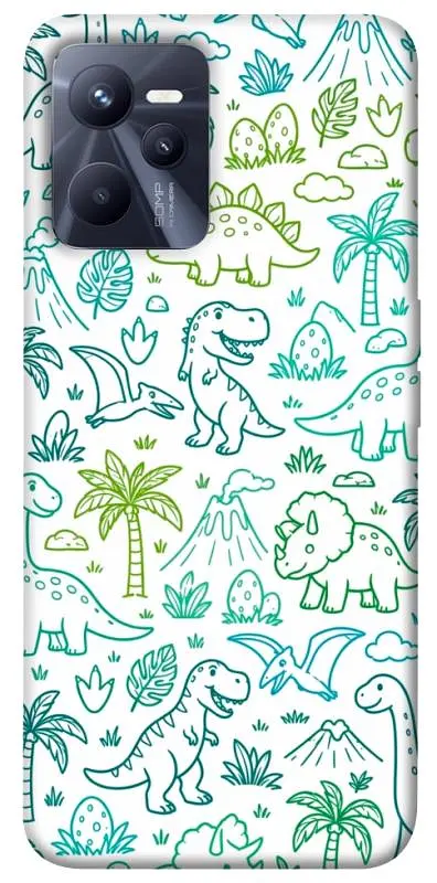 TPU чохол Demsky Dino pattern для Realme C35